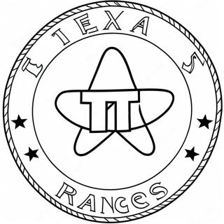 Texas Rangers Logo Coloring Page 15560-12259