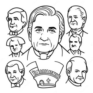 Famous Us Presidents Coloring Page 15571-12262