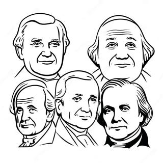 Famous Us Presidents Coloring Page 15571-12263