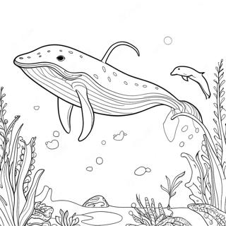 Blue Whale Coloring Pages