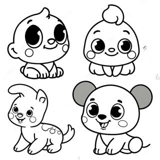 Cute Baby Disney Characters Coloring Page 1570-1251