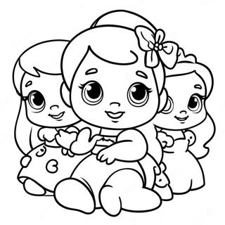 Adorable Baby Disney Princesses Coloring Page 1571-1261