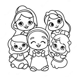 Adorable Baby Disney Princesses Coloring Page 1571-1262