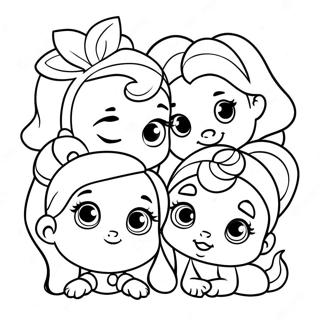 Adorable Baby Disney Princesses Coloring Page 1571-1263