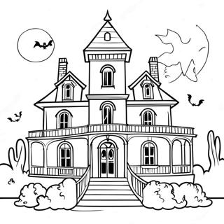 Haunted Mansion Coloring Pages