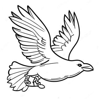 Majestic Ravens In Flight Coloring Page 15771-12431