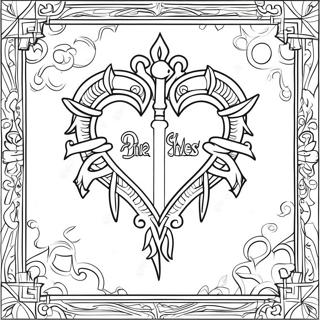 Pagina Da Colorare Del Logo Di Kingdom Hearts 15790-12435