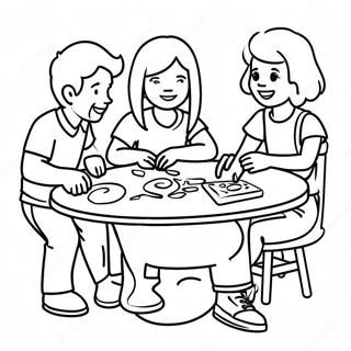 Fun Collaborative Coloring Page With Friends 15821-12467