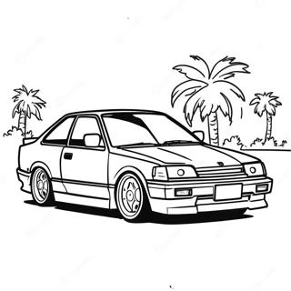 Honda Civic Coloring Page 15850-12476