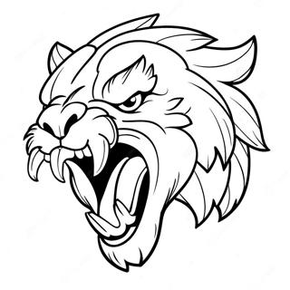 Fierce Beast Roaring Coloring Page 15881-12506