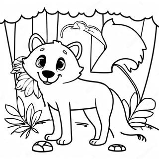 Forest Animals Coloring Page 15900-12535