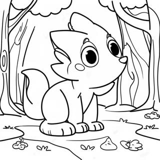 Forest Animals Coloring Page 15900-12536