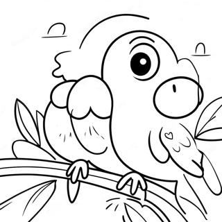 Colorful Rio Parrots Coloring Page 1591-1270