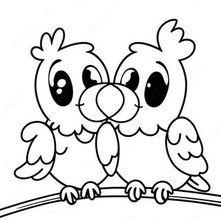 Colorful Rio Parrots Coloring Page 1591-1271