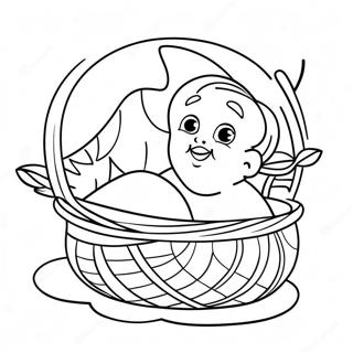 Baby Moses Coloring Pages