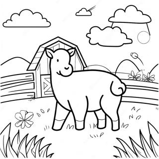 Ffa Farm Scene Coloring Page 15931-12547