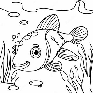 Catfish Swimming In A River Coloring Page 15940-12579