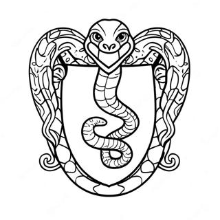 Slytherin Slange Emblem Maleblad 16001-12607