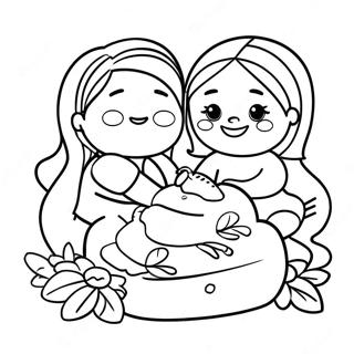 Friends Art Lab Banner Coloring Pages