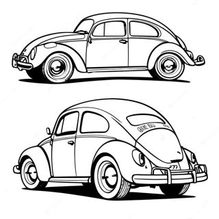 Klassisk Volkswagen Beetle Färgläggningssida 16051-12654