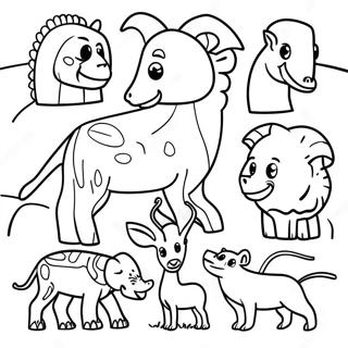 African Animals Coloring Pages