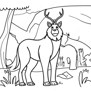 Majestic National Park Animals Coloring Page 16111-12695