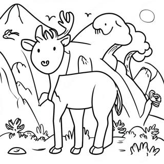 Majestic National Park Animals Coloring Page 16111-12696