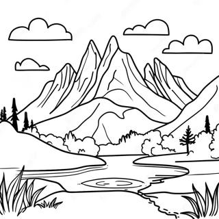 Realistic Landscape Coloring Pages