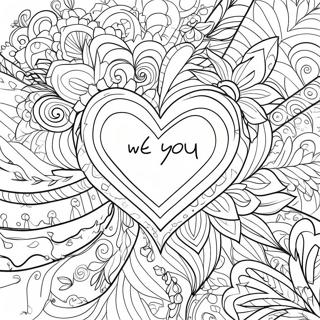 We Love You Heart Coloring Page 16200-12766