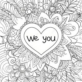 We Love You Heart Coloring Page 16200-12767