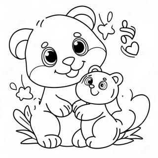 Cute We Love You Animals Coloring Page 16201-12771