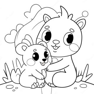 Cute We Love You Animals Coloring Page 16201-12772