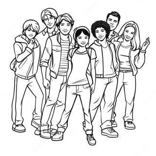 High School Musical Coloring Page 16250-12802