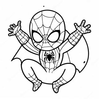 หน้าระบายสี Baby Spiderman 16300-12842