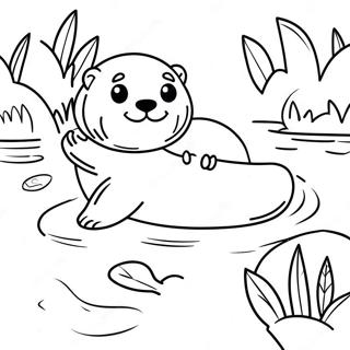 Otter Coloring Pages