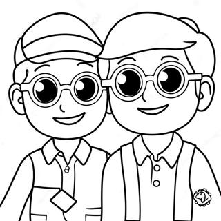 Blippi And Meekah Coloring Pages