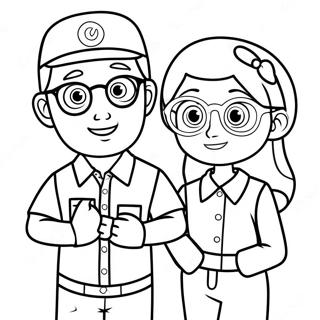 Blippi Und Meekah Ausmalbild 16320-12864