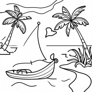 Island Paradise Coloring Page 16330-12870