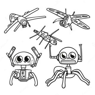 Murder Drones Characters Coloring Page 16361-12891