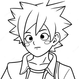 Full Body Anime Boy Coloring Pages