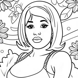 Cardi B Coloring Page 16420-12926