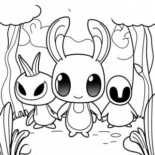 Charmante Hollow Knight Personages Kleurplaat 16451-12979