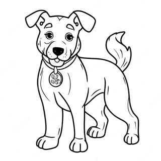 Adorable Winn Dixie Dog Coloring Page 16471-12971