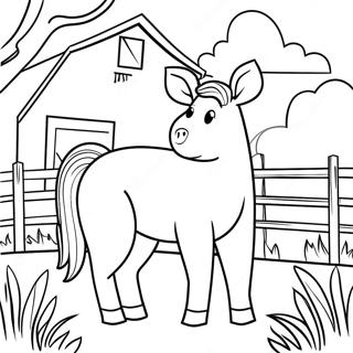 Realistic Farm Coloring Pages