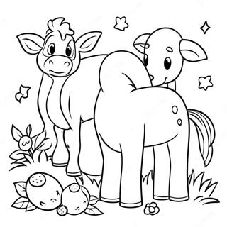 Realistic Farm Animals Coloring Page 16490-12994