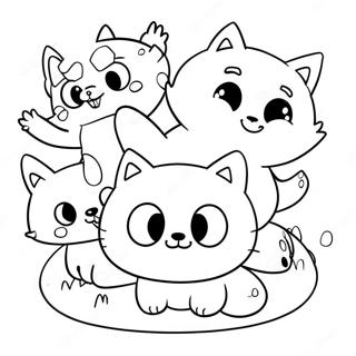 Wolfoo With Friends Coloring Page 16501-13018