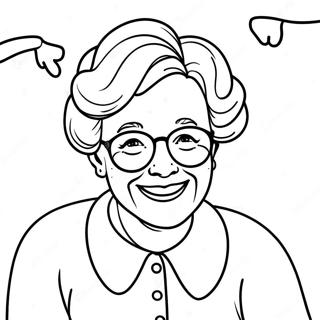 Happy Birthday Grandma Coloring Pages