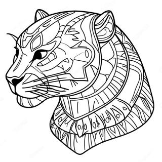 Black Panther Animal Coloring Page 16540-13037