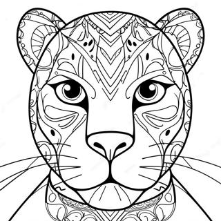 Black Panther Animal Coloring Page 16540-13038