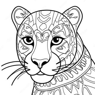 Black Panther Animal Coloring Page 16540-13040